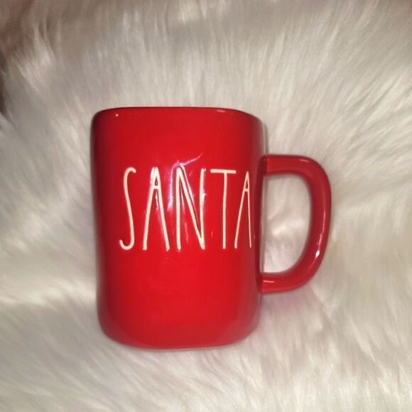 Rae Dunn SANTA red coffee cup - Picture 2 of 16
